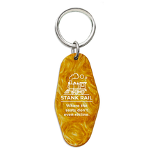 Load image into Gallery viewer, STOP! THAT! TRAIN! Glamazonian Express and Stank Rail Keychain Bundle
